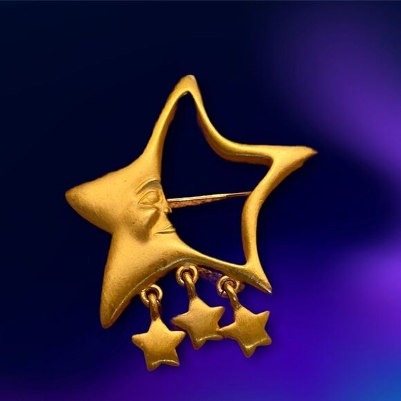 CASUAL Corner Sun & Stars brooch - Picture 1 of 2